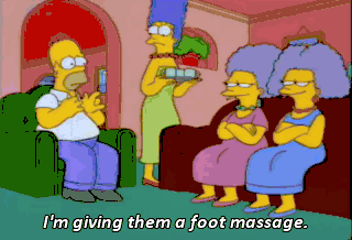 Image result for Patty and Selma bunion country gif